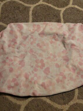 Cloud island. Pink and white soft pack and play sheet